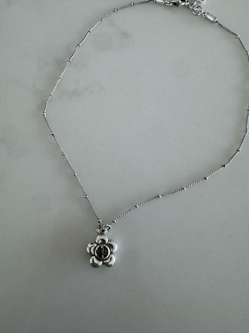 Brighton Silver Flower Pendant Necklace